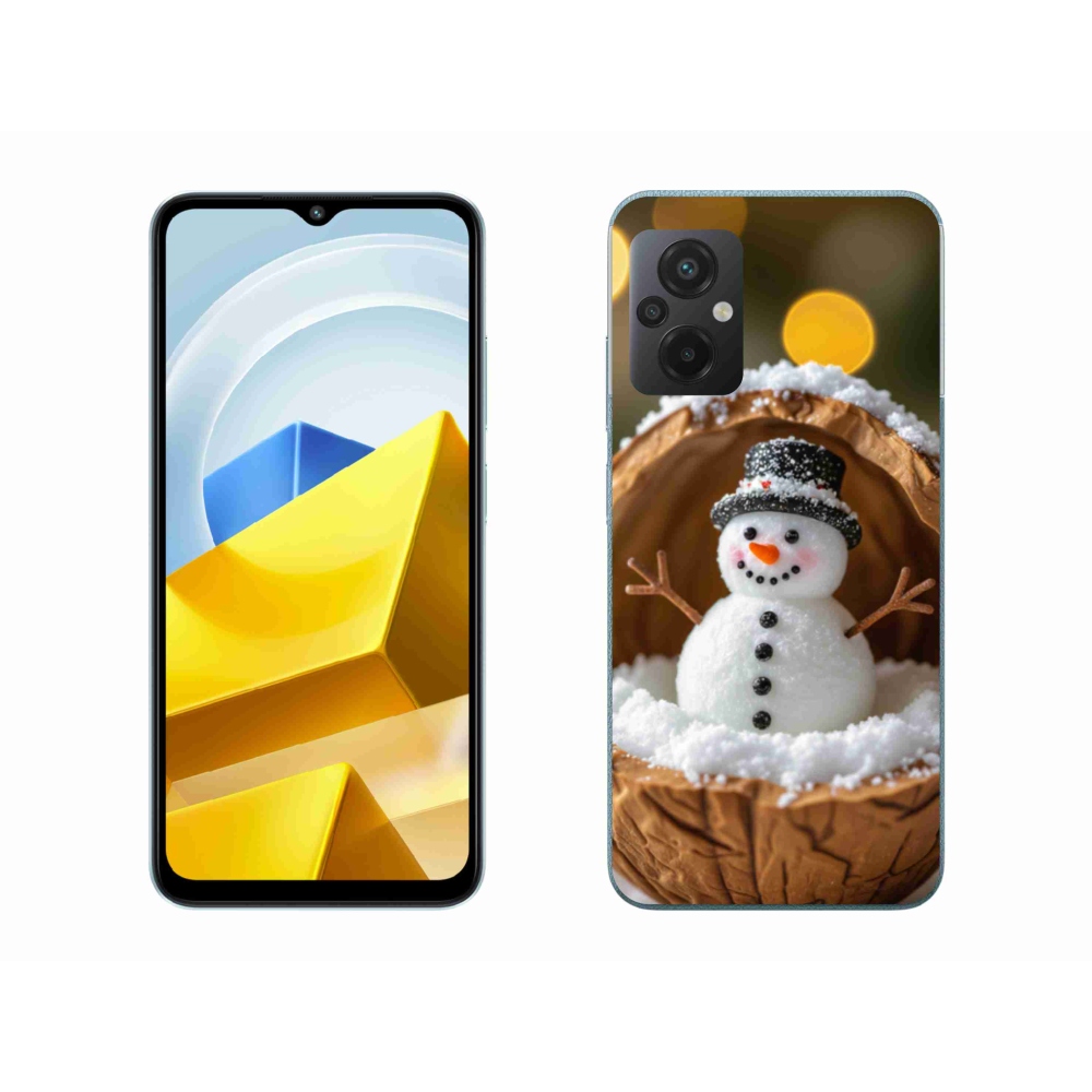 Gél borítás mmCase a Xiaomi Poco M5 4G-hez - hóember 4