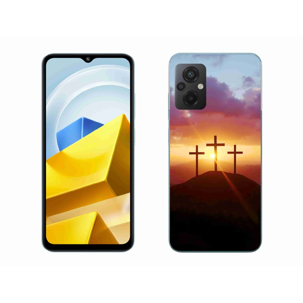 Gél borító mmCase a Xiaomi Poco M5 4G-hez - három kereszt