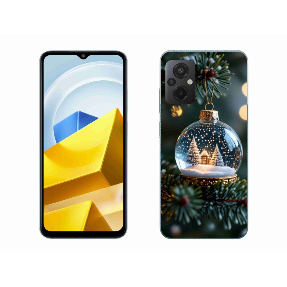 Gél borító mmCase a Xiaomi Poco M5 4G-hez - Karácsonyi gömbök 2