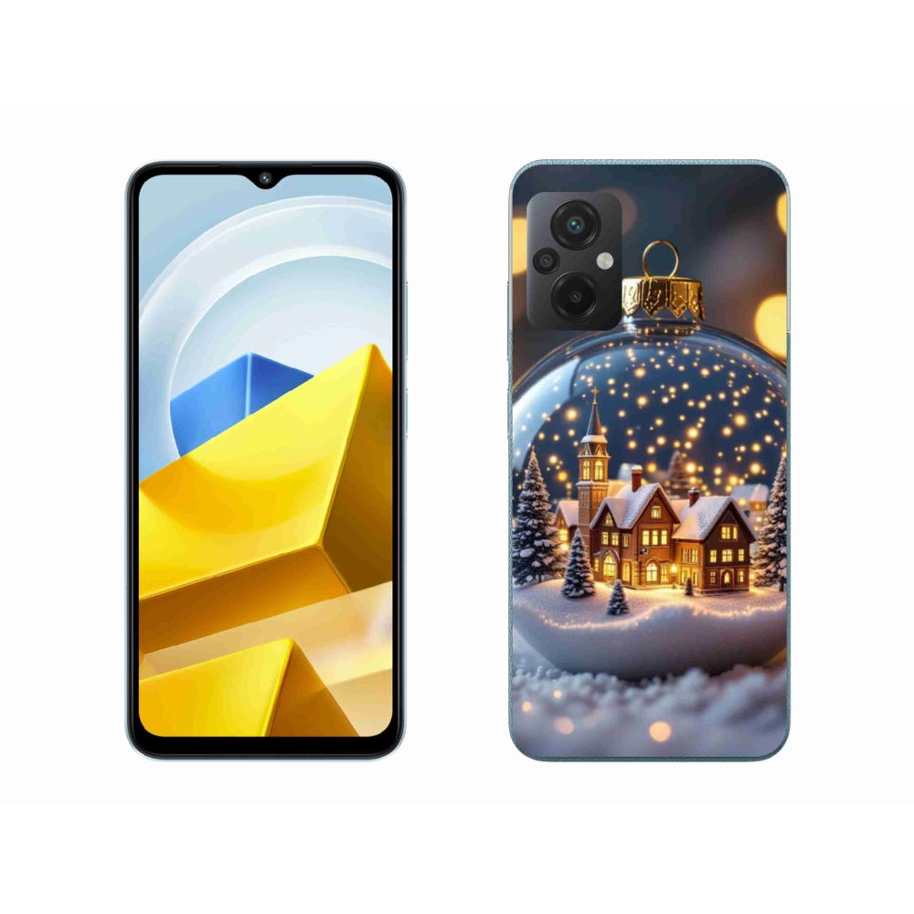 Gél borító mmCase a Xiaomi Poco M5 4G-hez - karácsonyi golyók 4