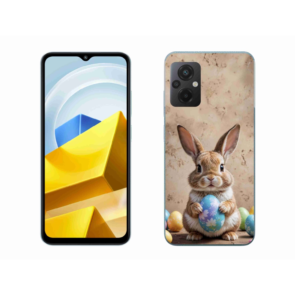 Gél borítás mmCase a Xiaomi Poco M5 4G-hez - Húsvéti nyuszi