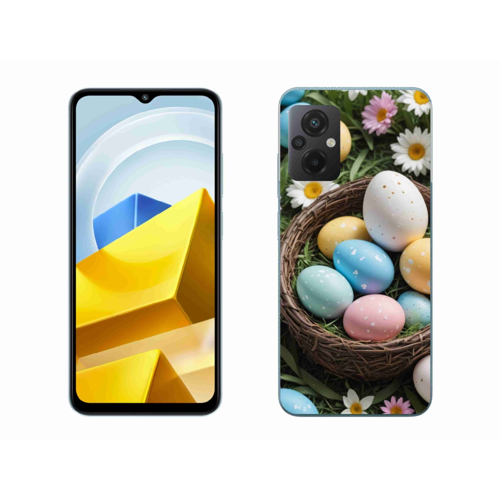 Gél borítás mmCase a Xiaomi Poco M5 4G-hez - Húsvéti tojások 2
