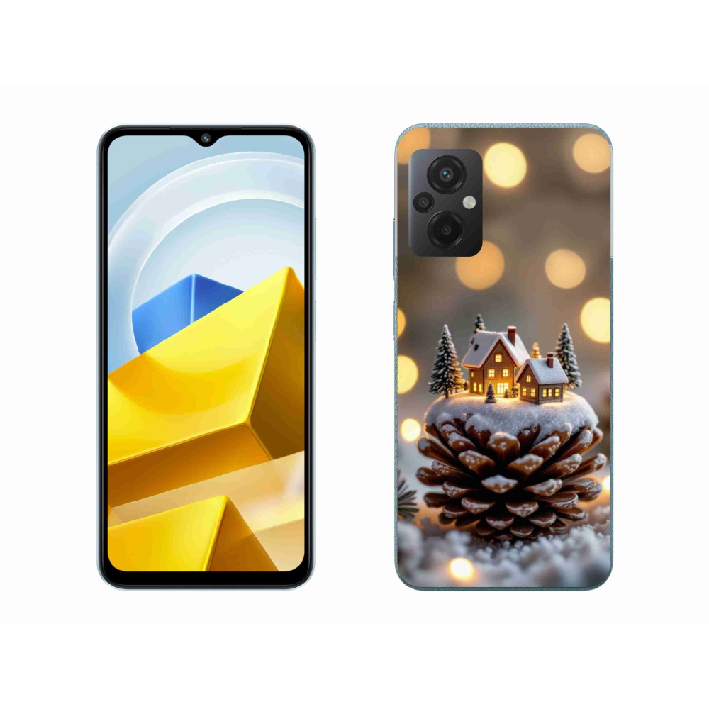 Gél borító mmCase a Xiaomi Poco M5 4G-hez - téli falu