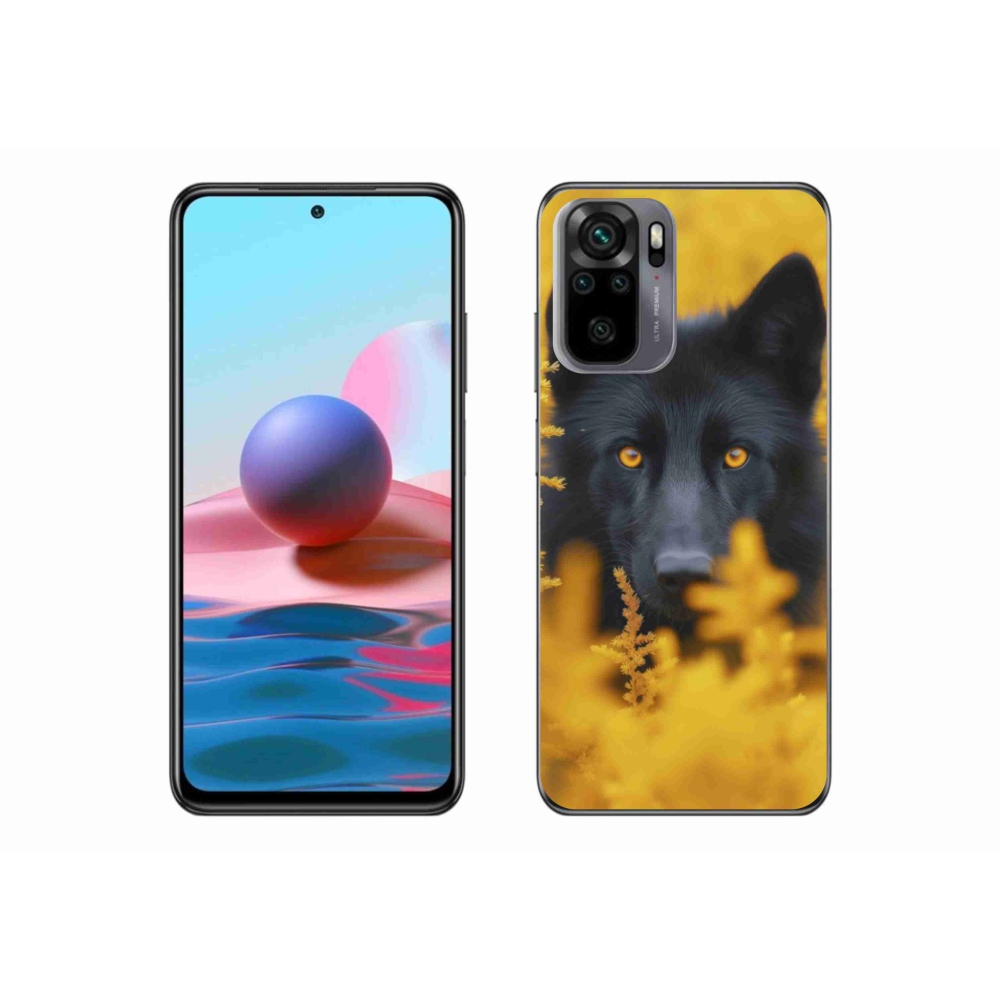 Gél borítás mmCase a Xiaomi Poco M5s készülékhez - fekete farkas 2