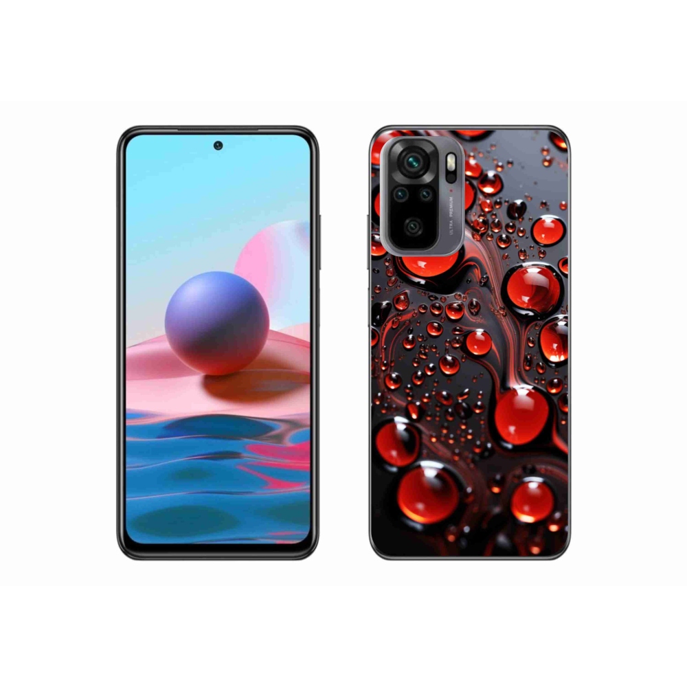 Gél borítás mmCase a Xiaomi Poco M5s készülékhez - piros csepp 2