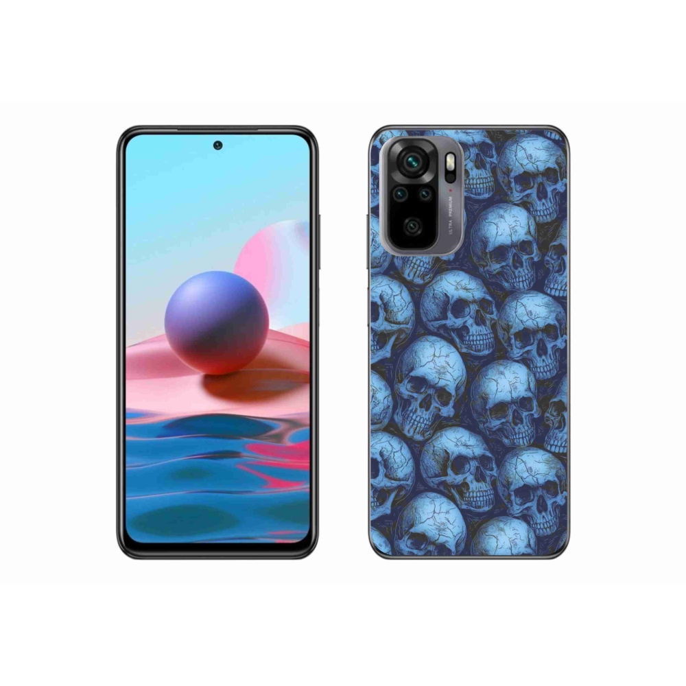 Gél borítás mmCase a Xiaomi Poco M5s készülékhez - koponyák