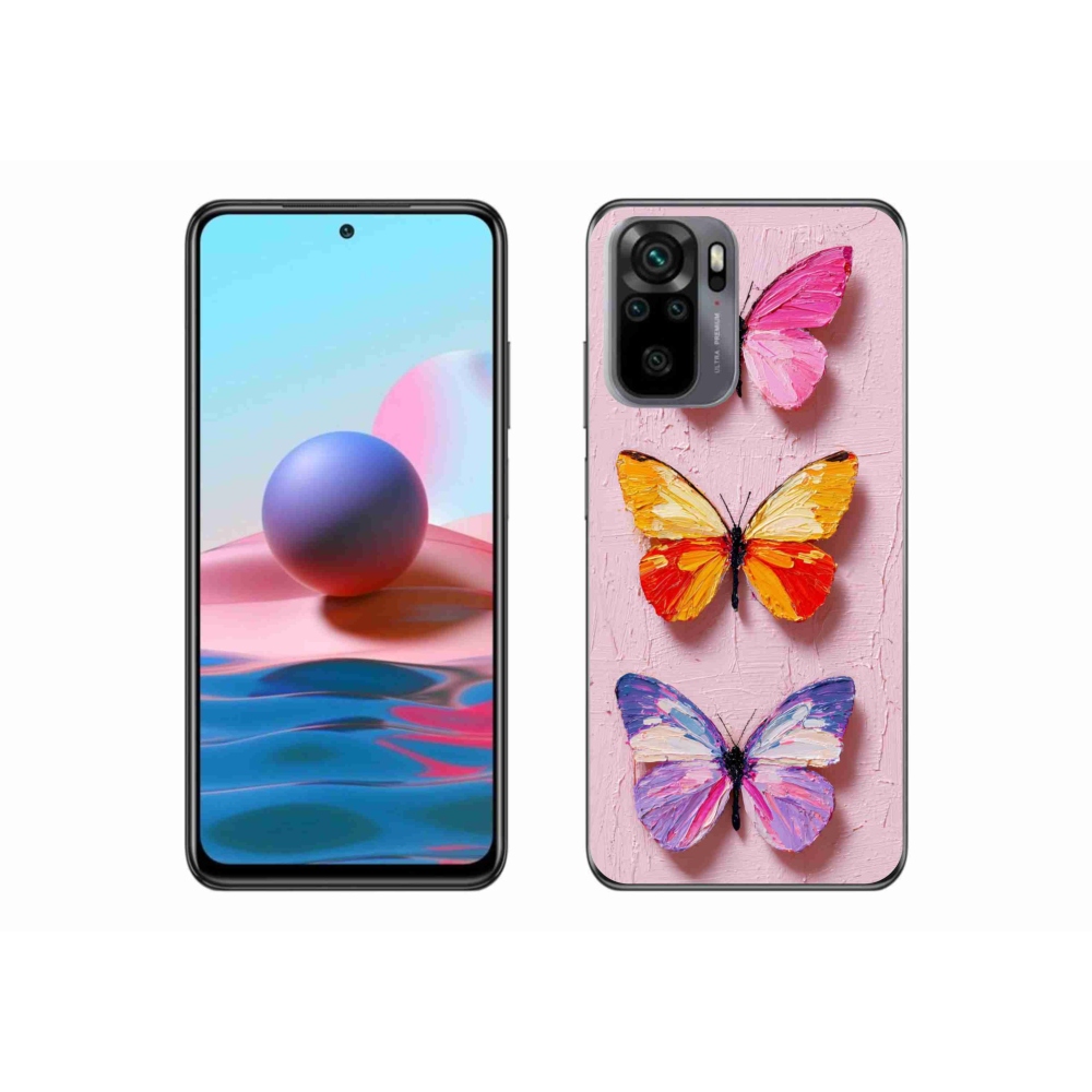 Gél borítás mmCase a Xiaomi Poco M5s számára - pillangó szentháromság