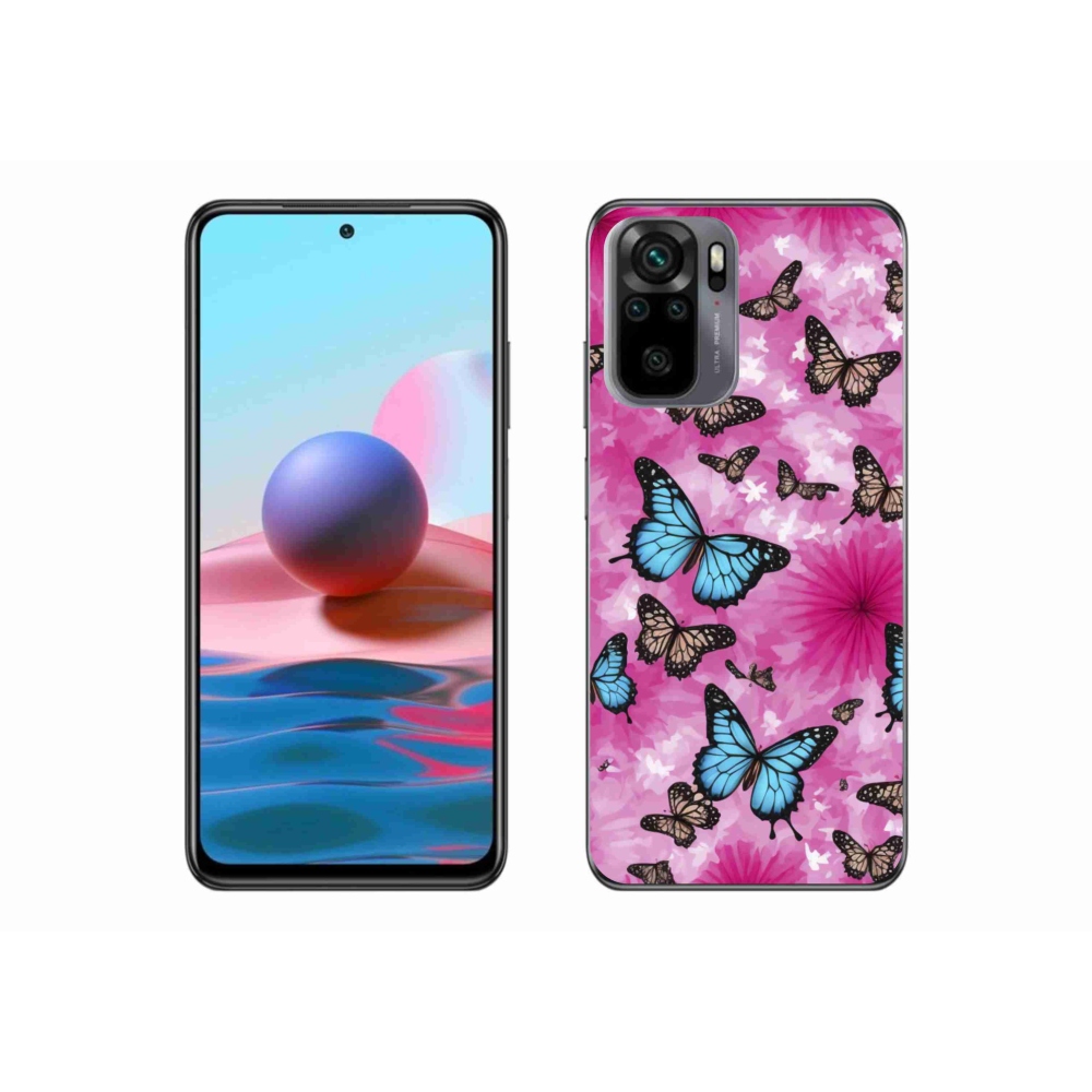 Gél borítás mmCase a Xiaomi Poco M5s készülékhez - pillangókert