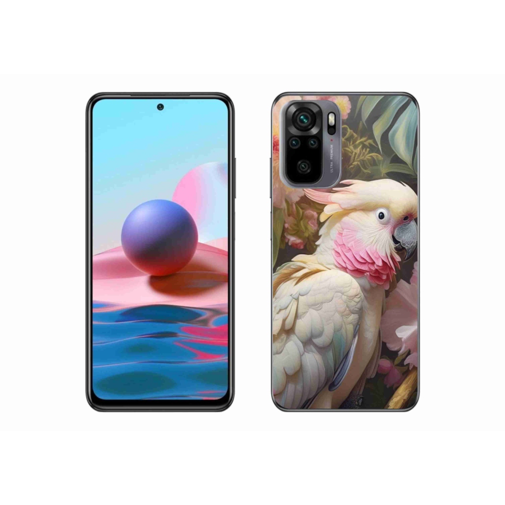 Gél borítás mmCase a Xiaomi Poco M5s készülékhez - papagáj kakadu rózsaszín 2