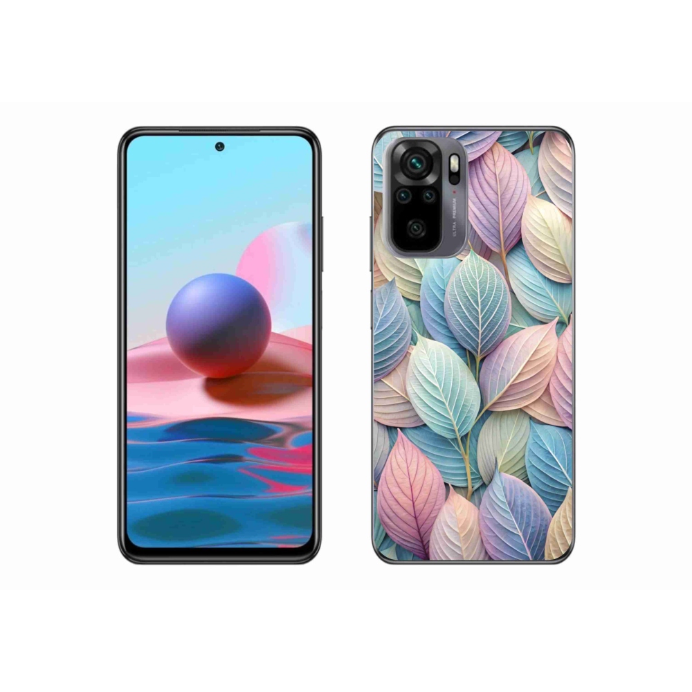 Gél borítás mmCase a Xiaomi Poco M5s készülékhez - pasztell levelek