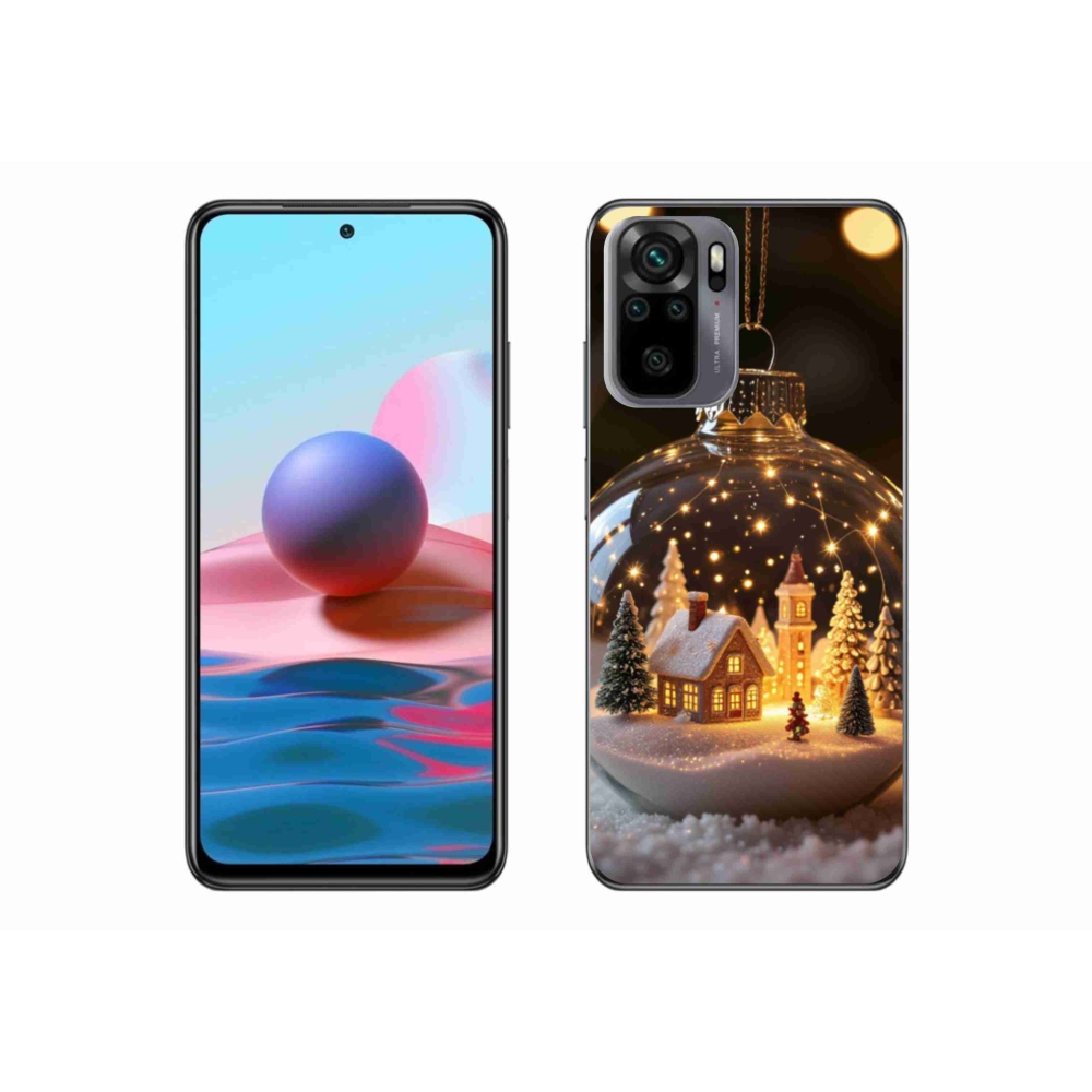 Gél borítás mmCase a Xiaomi Poco M5s számára - Karácsonyi gömbök 3