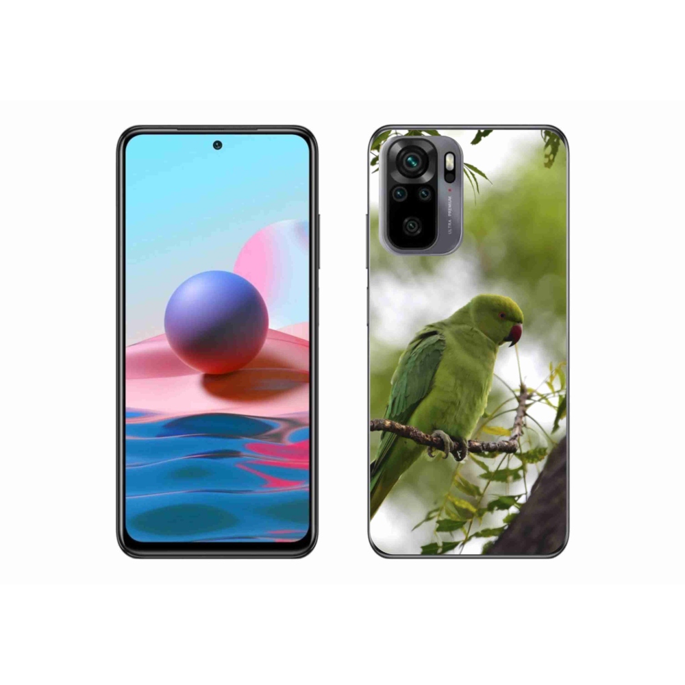 Gél borítás mmCase a Xiaomi Poco M5s készülékhez - zöld papagáj