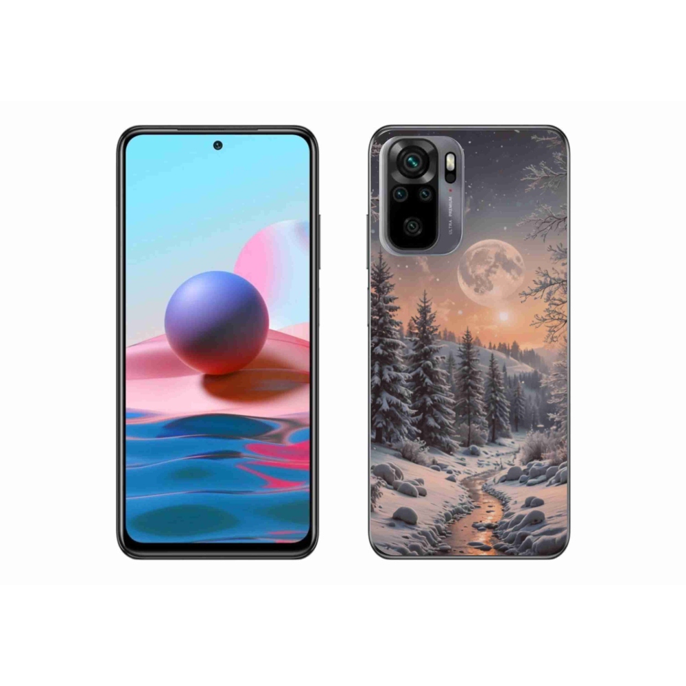 Gél borítás mmCase a Xiaomi Poco M5s számára - téli táj 2