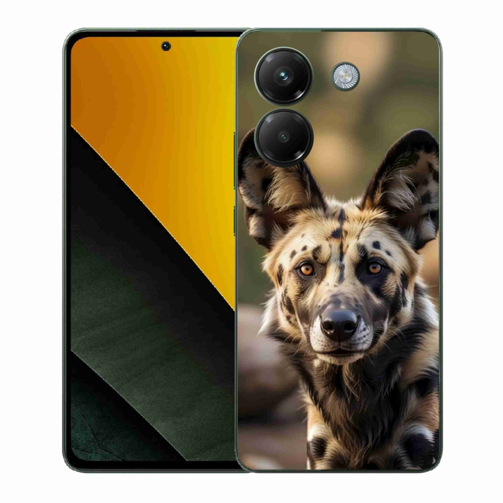 Gél borítás mmCase a Xiaomi Poco M7 Pro 5G-hez - afrikai vadkutya