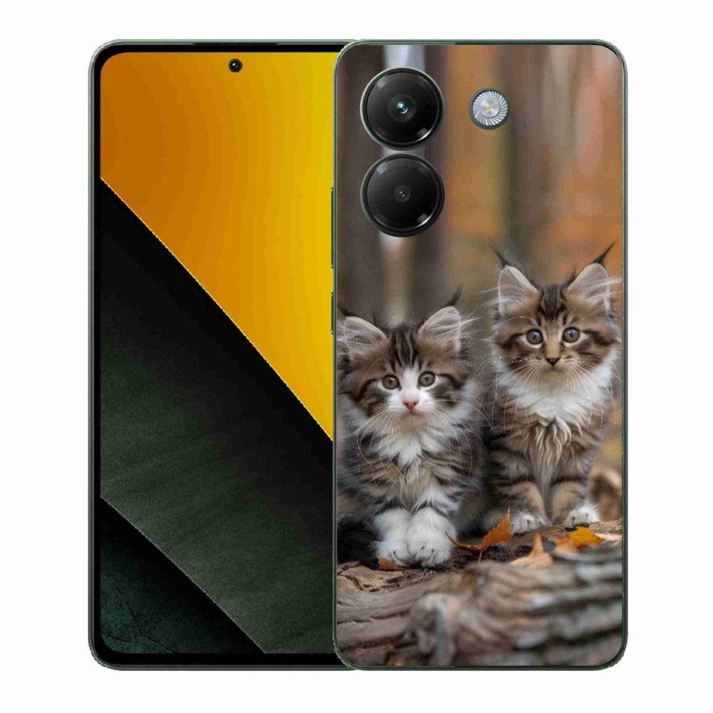 Gél borítás mmCase a Xiaomi Poco M7 Pro 5G számára - cat duo 3