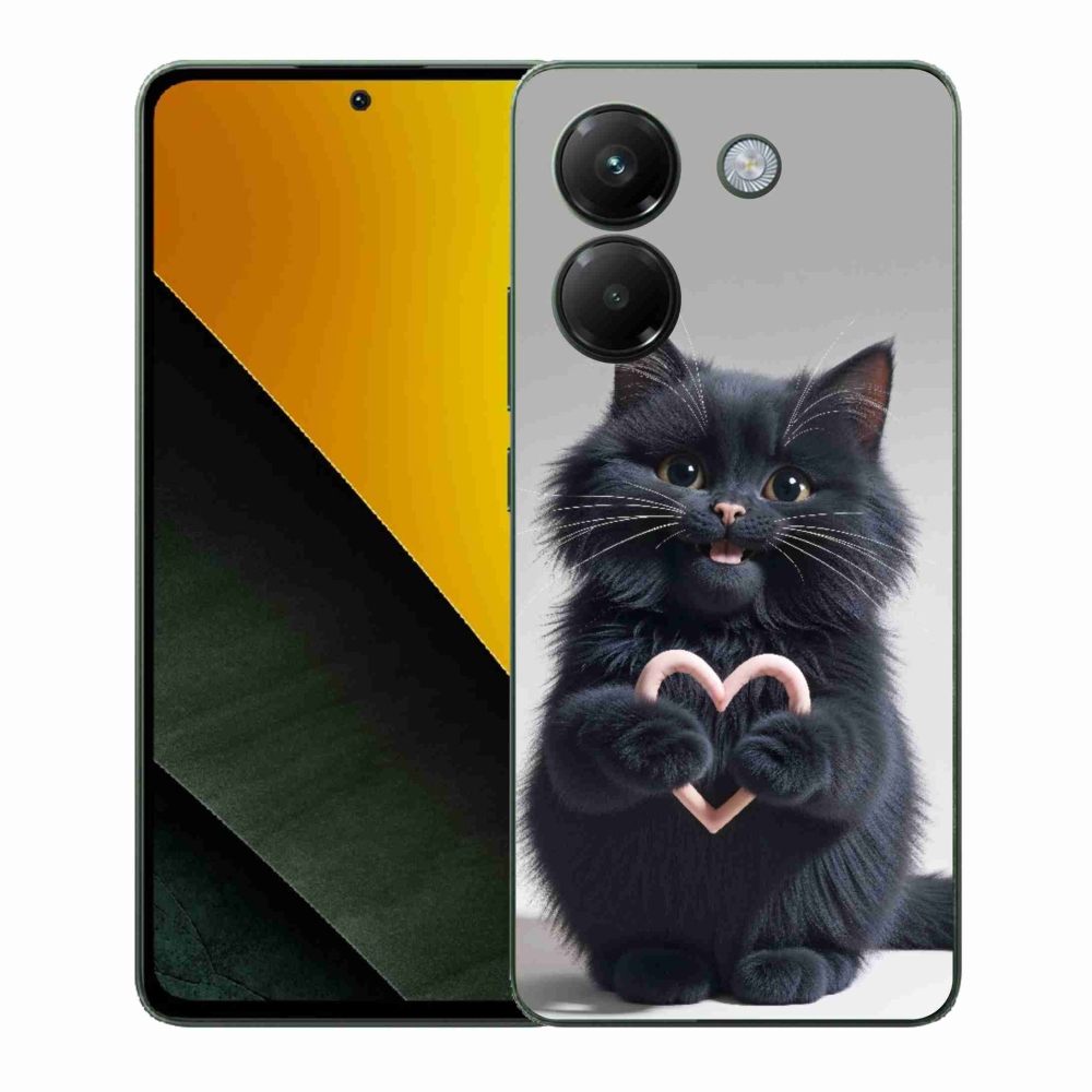 Gél borítás mmCase a Xiaomi Poco M7 Pro 5G-hez - macskaszerelem 3