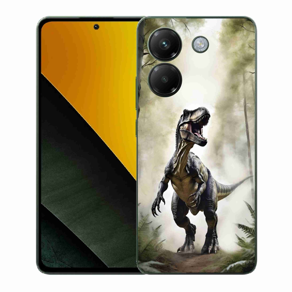Gél borítás mmCase a Xiaomi Poco M7 Pro 5G-hez - dühös T-Rex