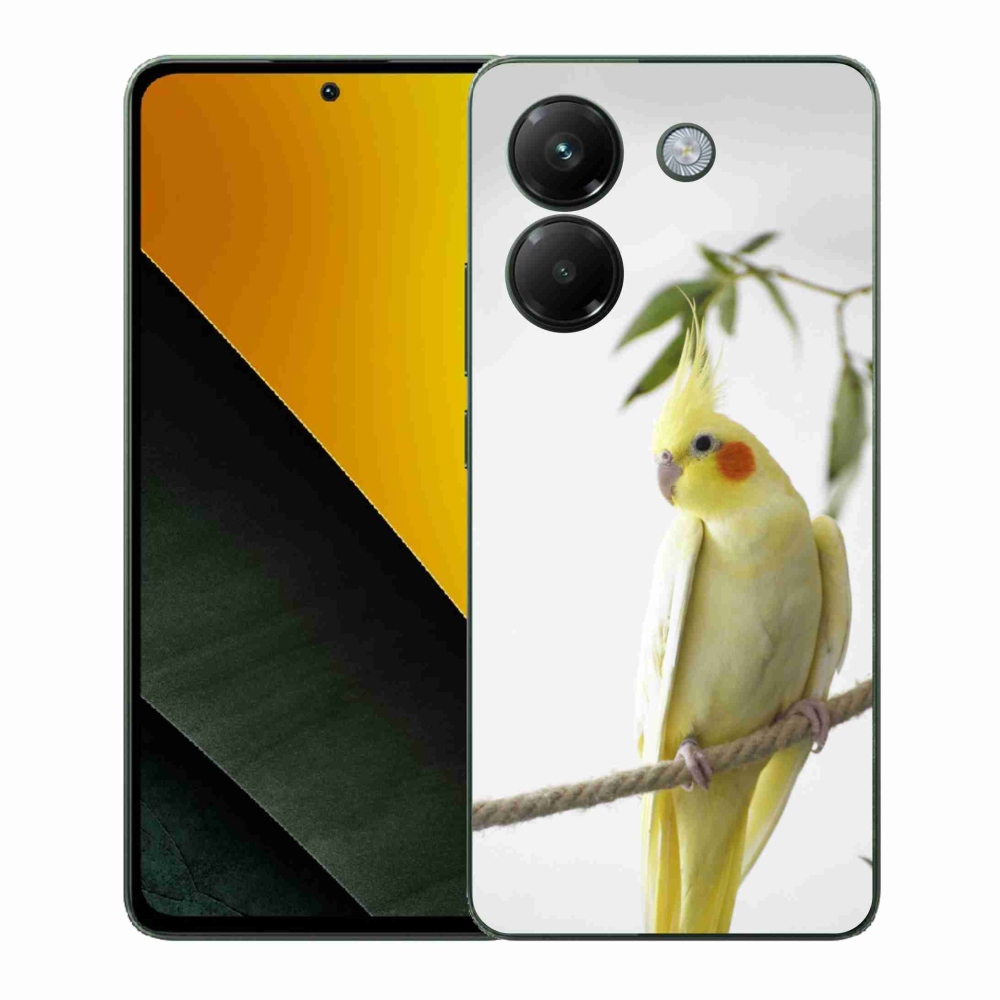 Gél borító mmCase a Xiaomi Poco M7 Pro 5G-hez - papagáj korela chocholatá