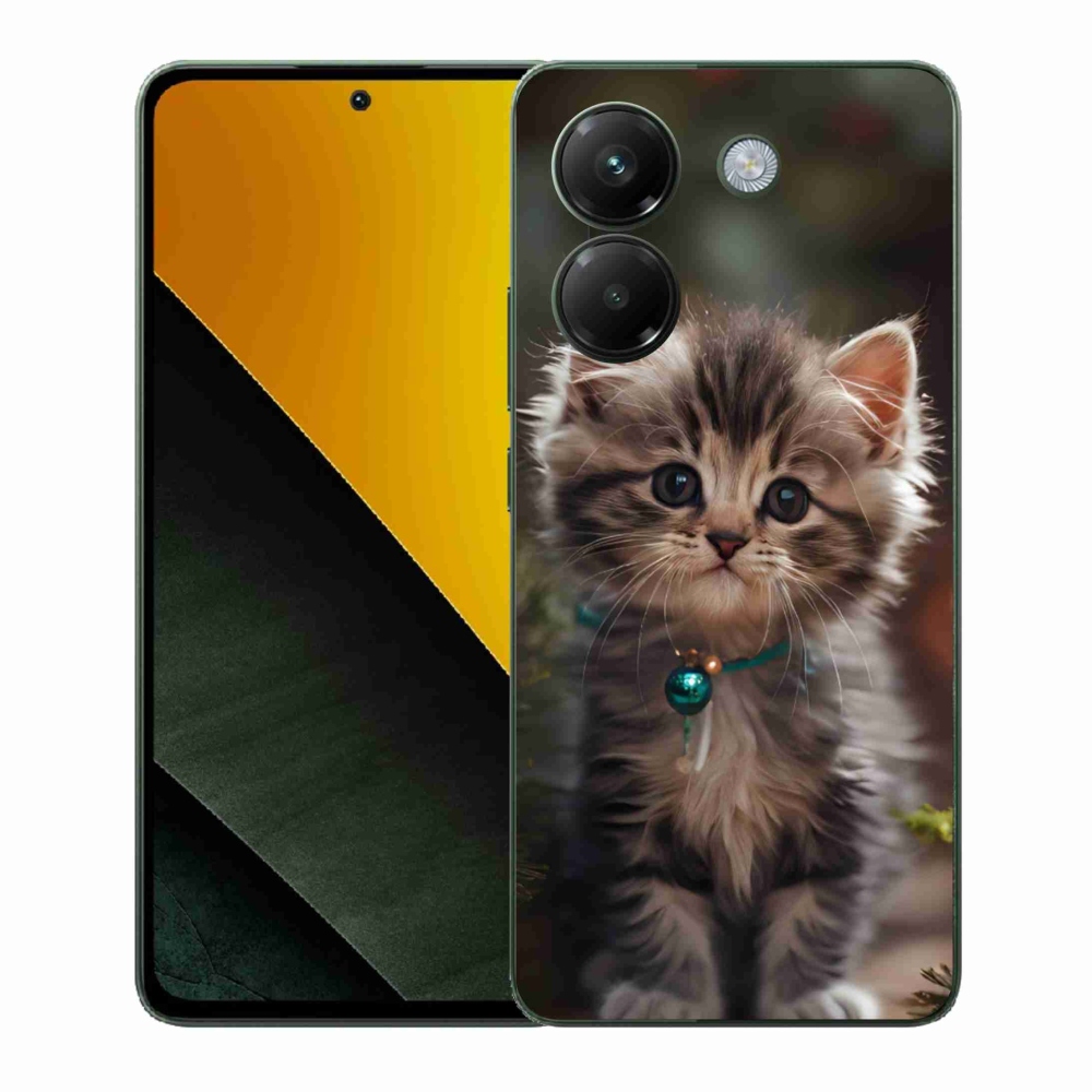 Gél borítás mmCase a Xiaomi Poco M7 Pro 5G számára - aranyos cica 11
