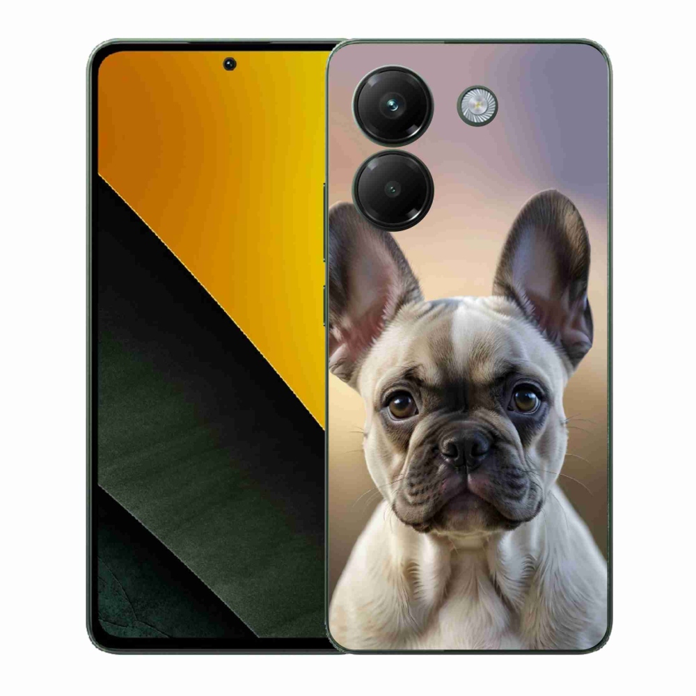 Gél borítás mmCase a Xiaomi Poco M7 Pro 5G számára - aranyos francia bulldog