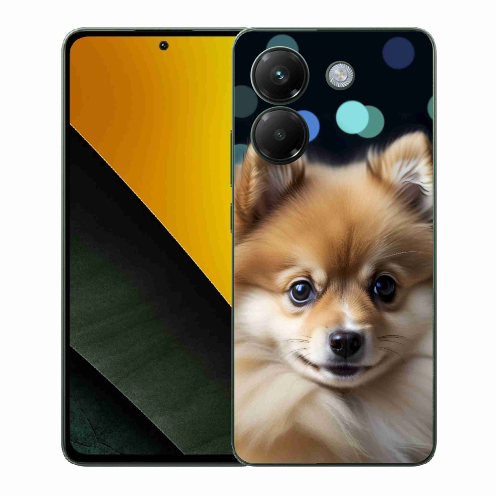 Gél borítás mmCase a Xiaomi Poco M7 Pro 5G-hez - aranyos pomerániai állat