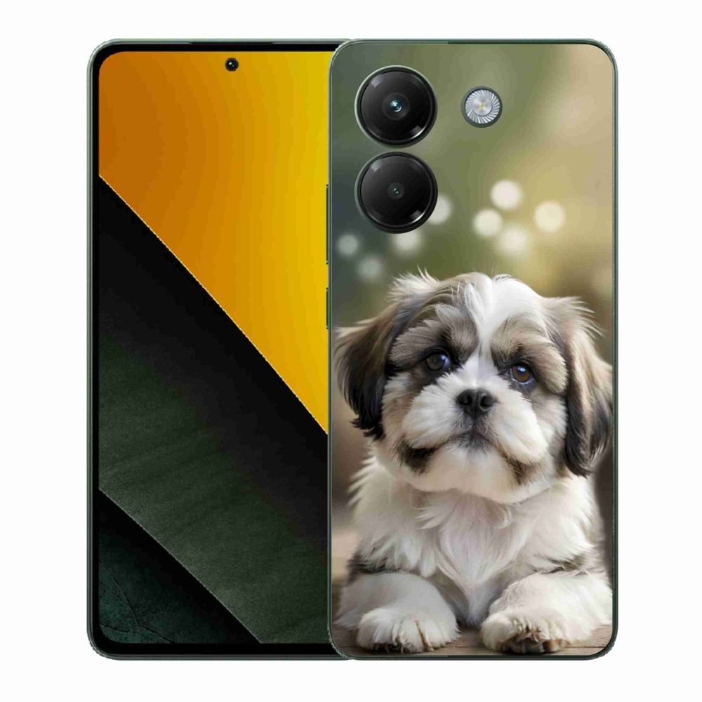 Gél borítás mmCase a Xiaomi Poco M7 Pro 5G számára - aranyos shih-tzu