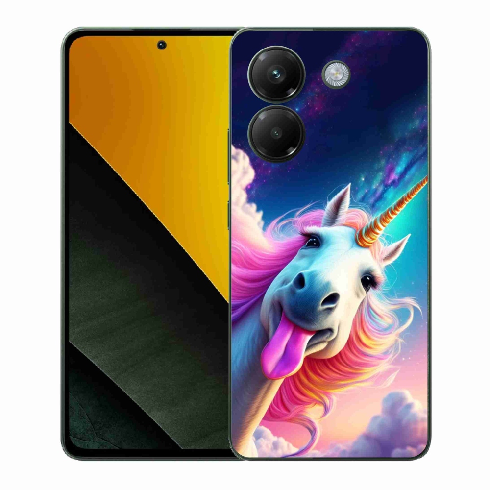 Gél borítás mmCase a Xiaomi Poco M7 Pro 5G számára - őrült egyszarvú