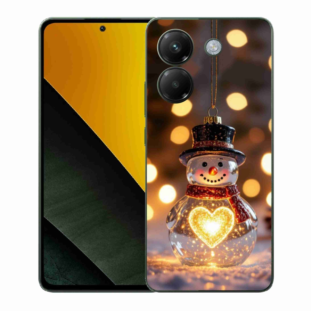 Gél borítás mmCase a Xiaomi Poco M7 Pro 5G számára - karácsonyi hóember