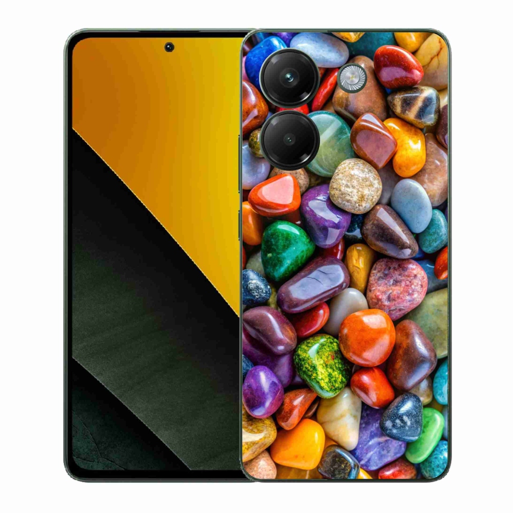 Gél borítás mmCase a Xiaomi Poco M7 Pro számára - színes strasszkövek