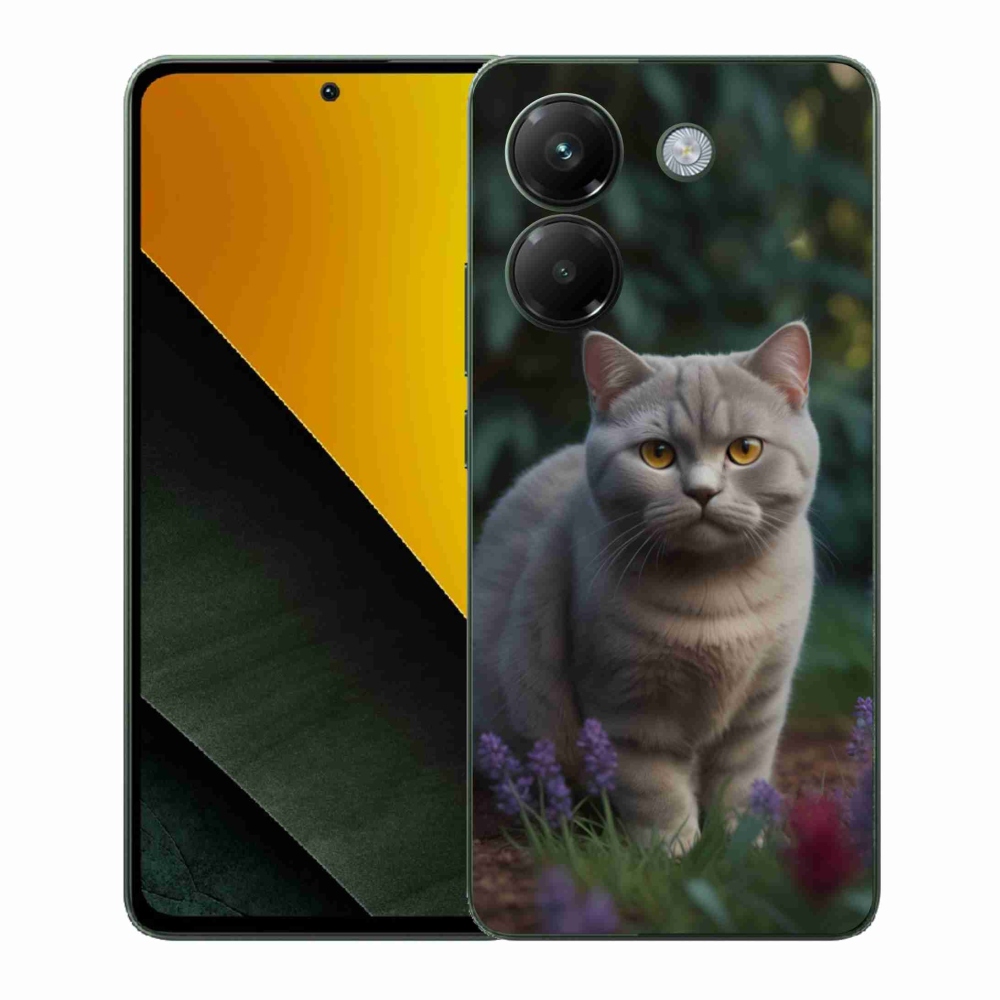 Gél borítás mmCase a Xiaomi Poco M7 Pro számára - brit macska