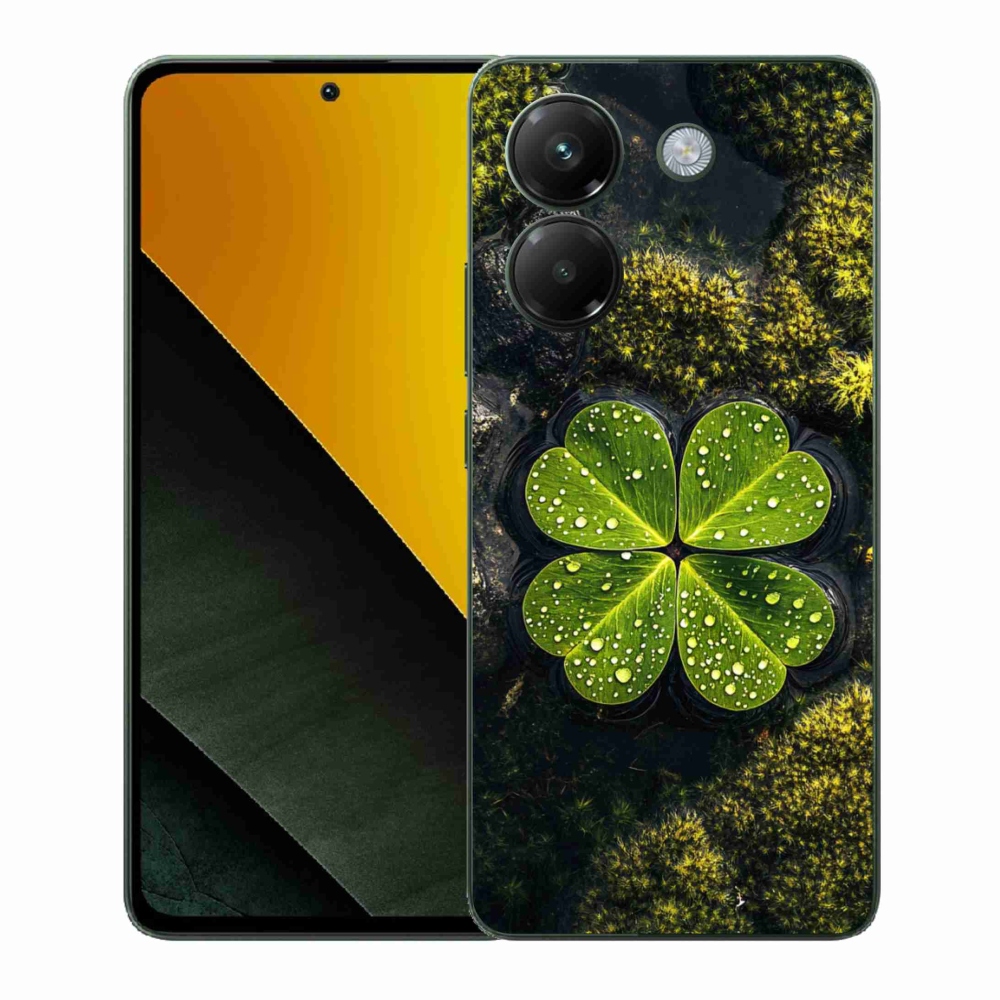 Gél borítás mmCase a Xiaomi Poco M7 Pro számára - négylevelű lóhere