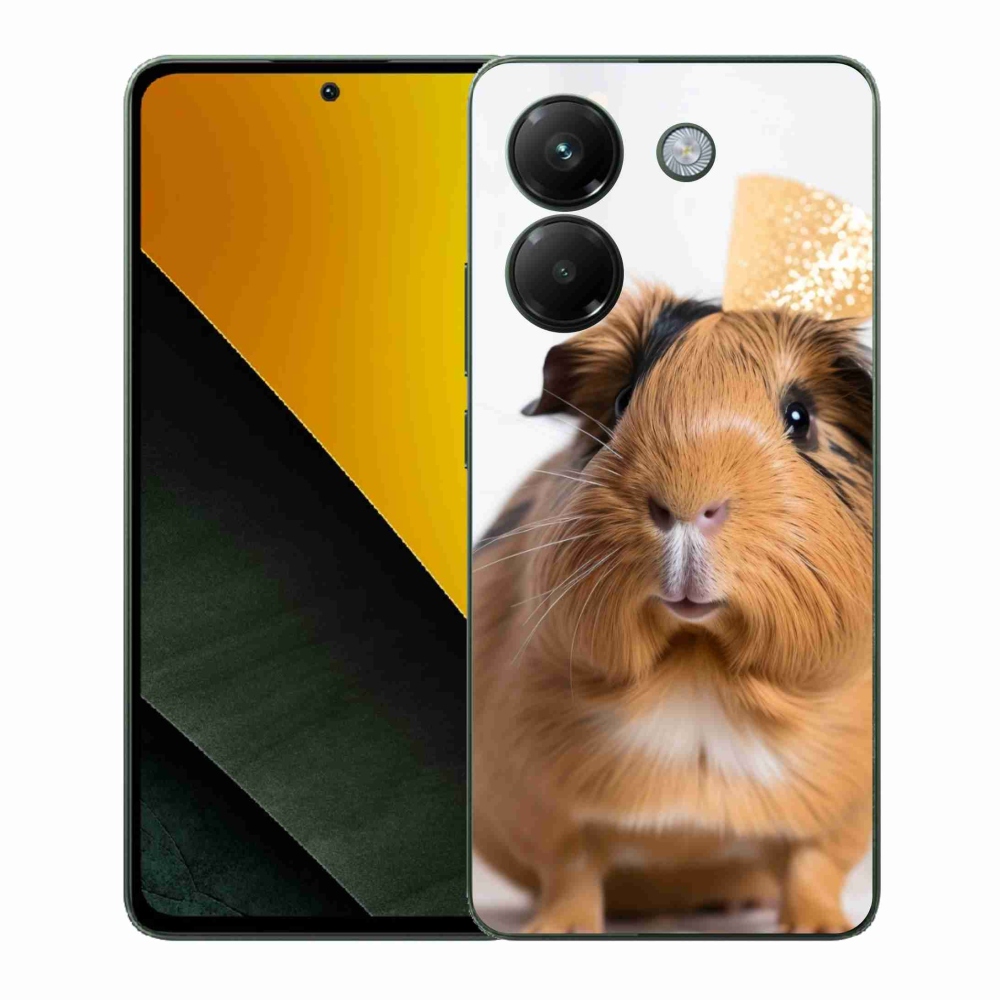 Gél borítás mmCase a Xiaomi Poco M7 Pro készülékhez - barna tengerimalac