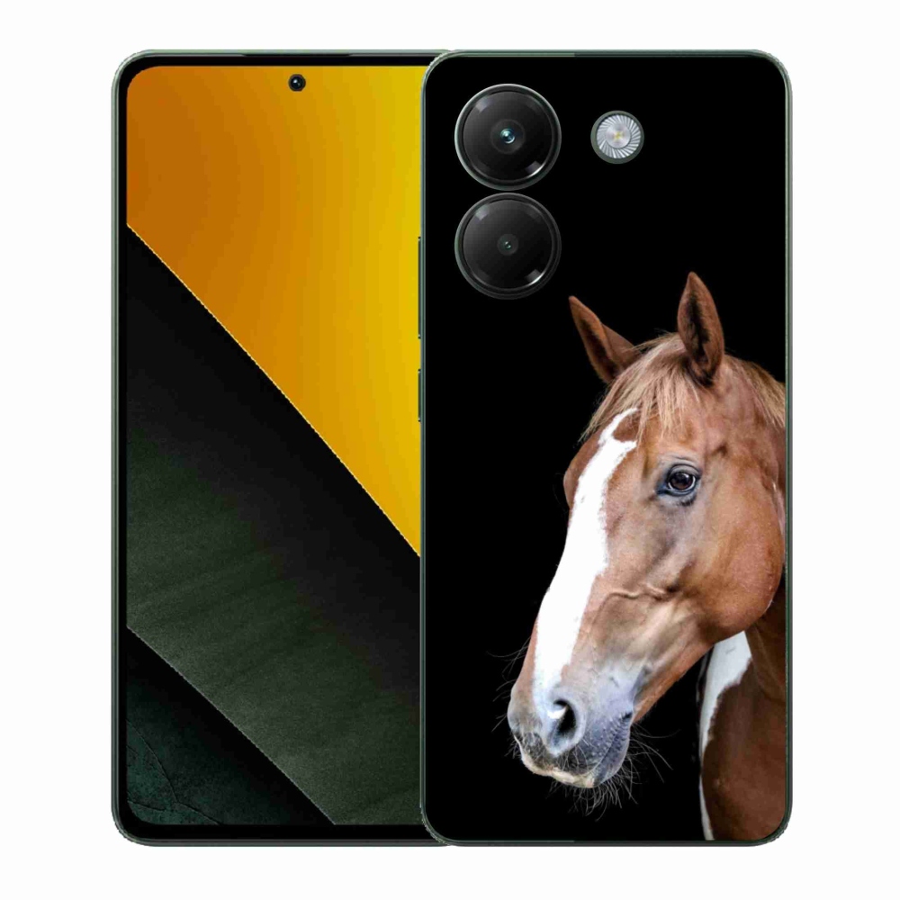 Gél borítás mmCase a Xiaomi Poco M7 Pro-hoz - barna ló 3