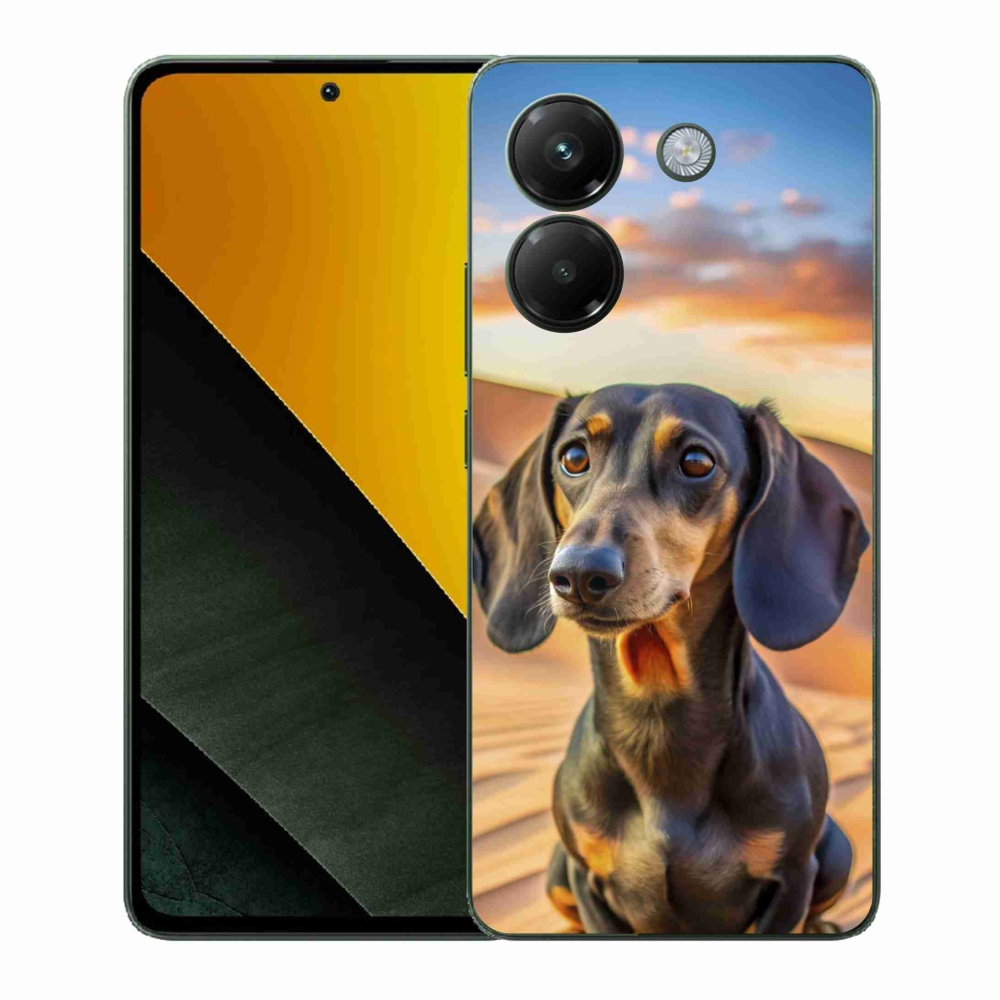 Gél borítás mmCase a Xiaomi Poco M7 Pro számára - tacskó 3