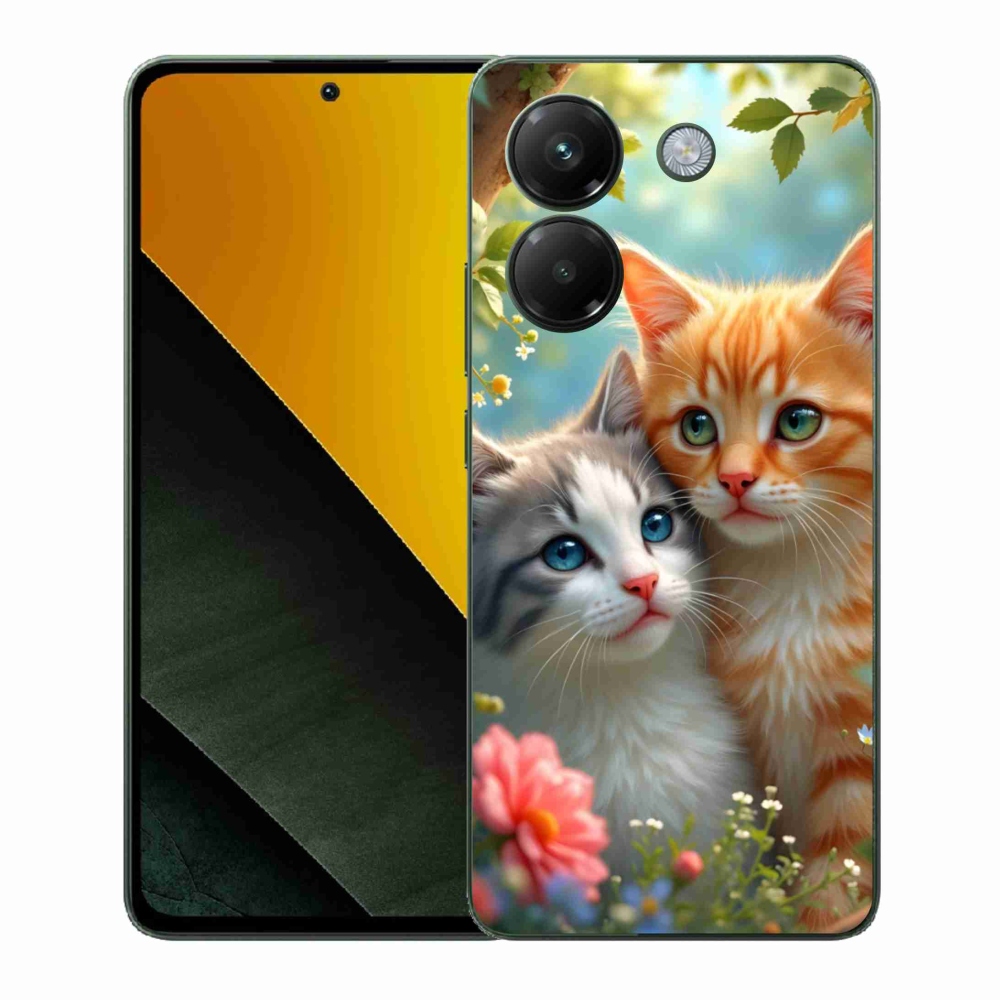 Gél borítás mmCase a Xiaomi Poco M7 Pro számára - macskaszerelem 2