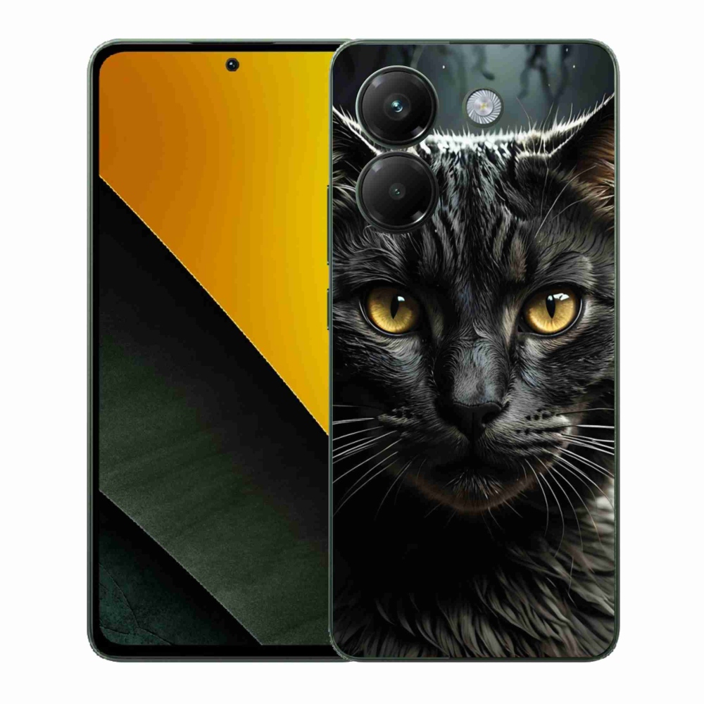 Gél borítás mmCase a Xiaomi Poco M7 Pro számára - macskaszem 3