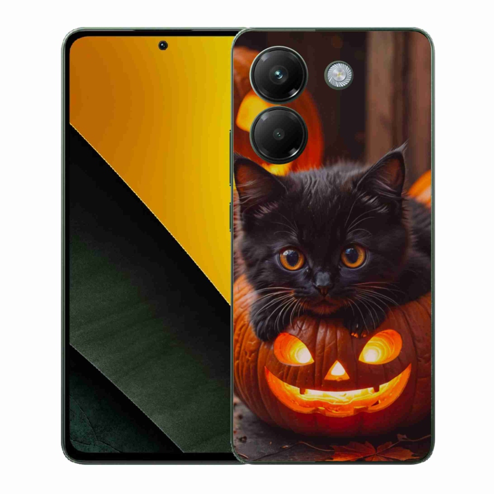 Gél borítás mmCase a Xiaomi Poco M7 Pro számára - cica és tök