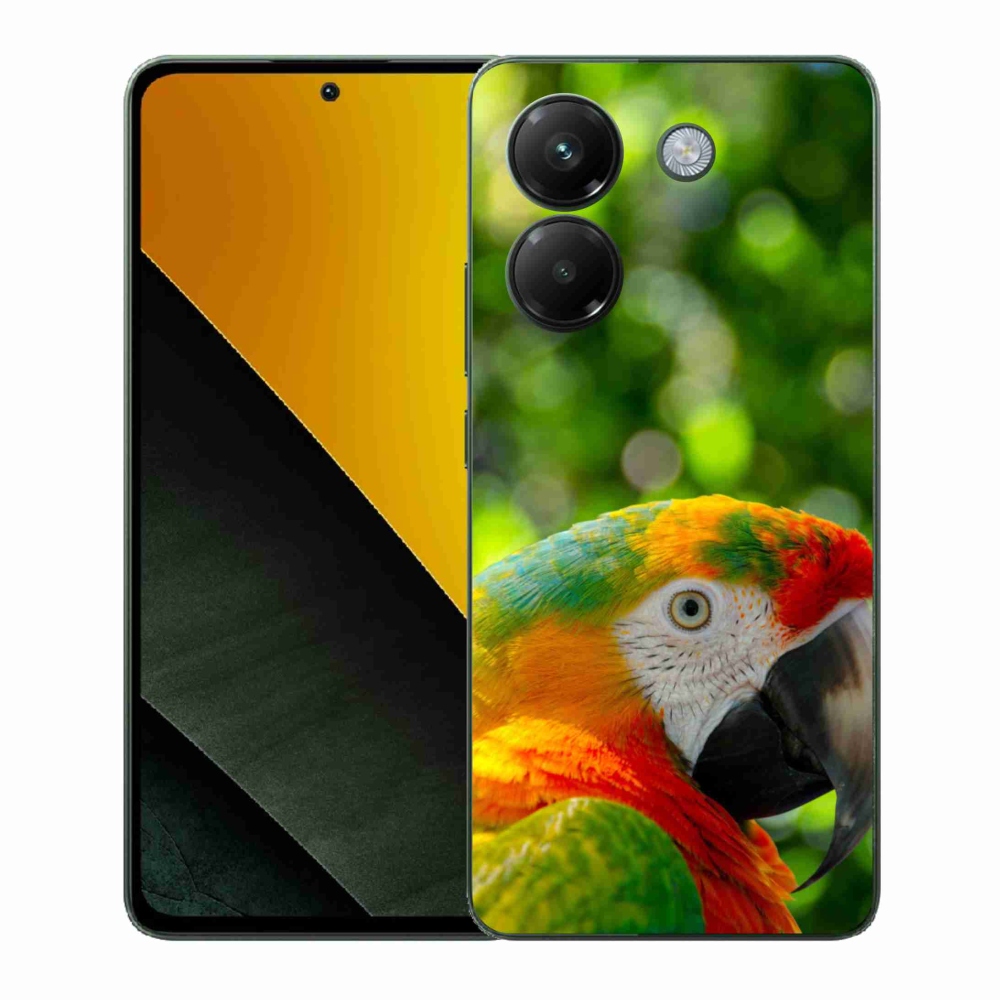 Gél borítás mmCase a Xiaomi Poco M7 Pro készülékhez - papagáj ara 3