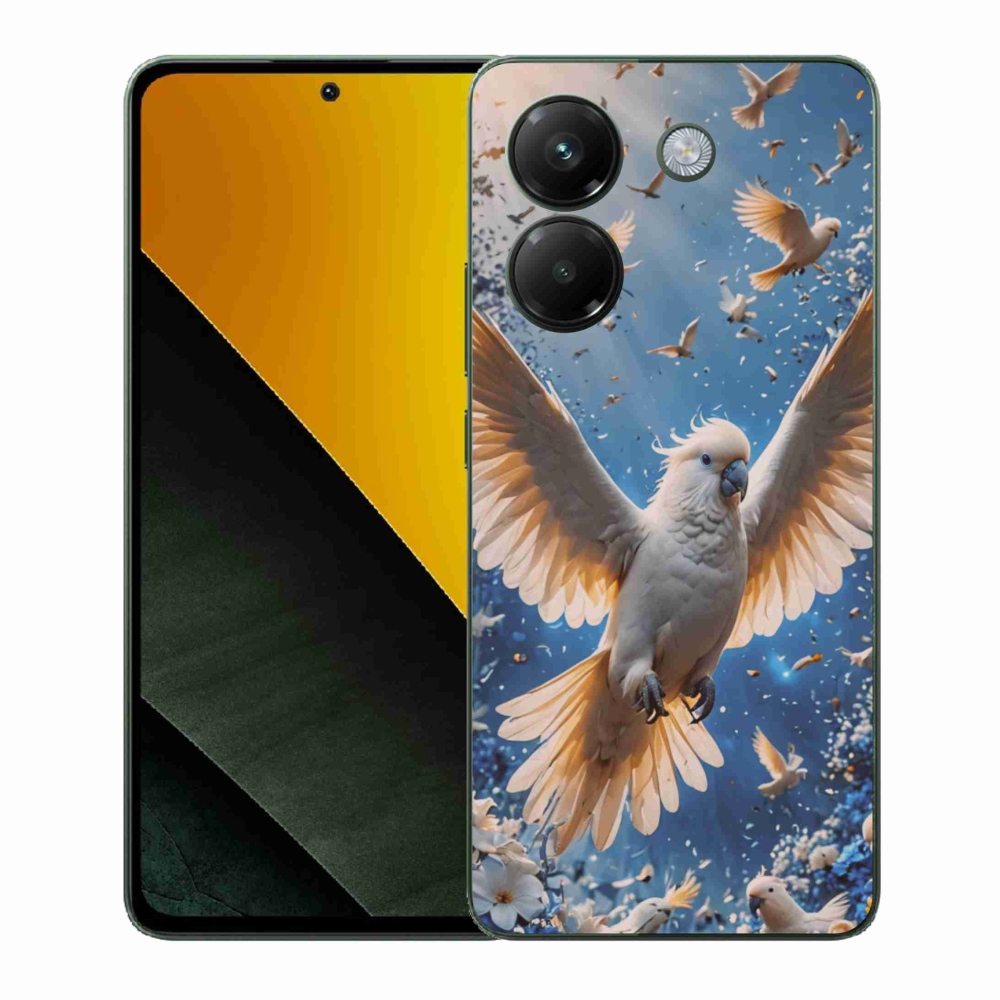 Gél borítás mmCase a Xiaomi Poco M7 Pro készülékhez - papagáj kakadu