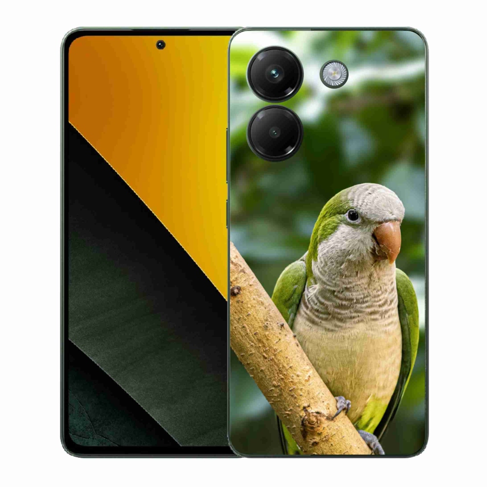 Gél borítás mmCase a Xiaomi Poco M7 Pro készülékhez - papagáj