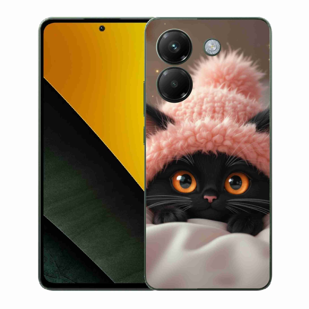 Gél borítás mmCase a Xiaomi Poco M7 Pro számára - aranyos cica 7