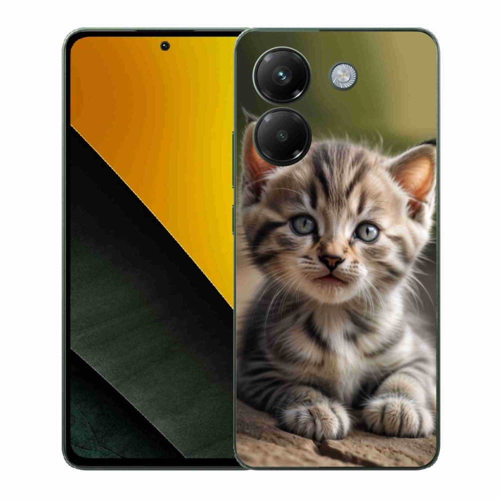 Gél borítás mmCase a Xiaomi Poco M7 Pro számára - aranyos cica 9