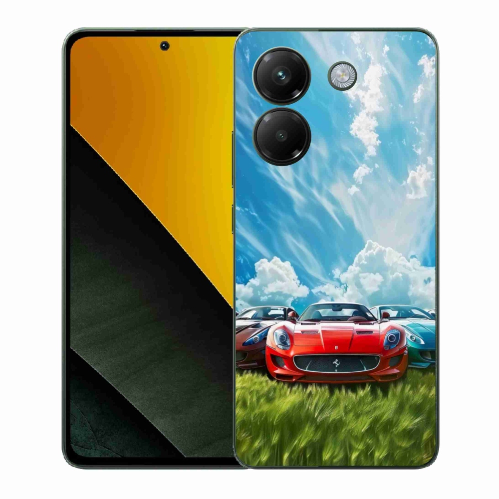 Gél borítás mmCase a Xiaomi Poco M7 Pro számára - sportkocsik