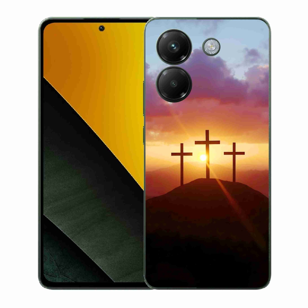 Gél borítás mmCase a Xiaomi Poco M7 Pro számára - három kereszt