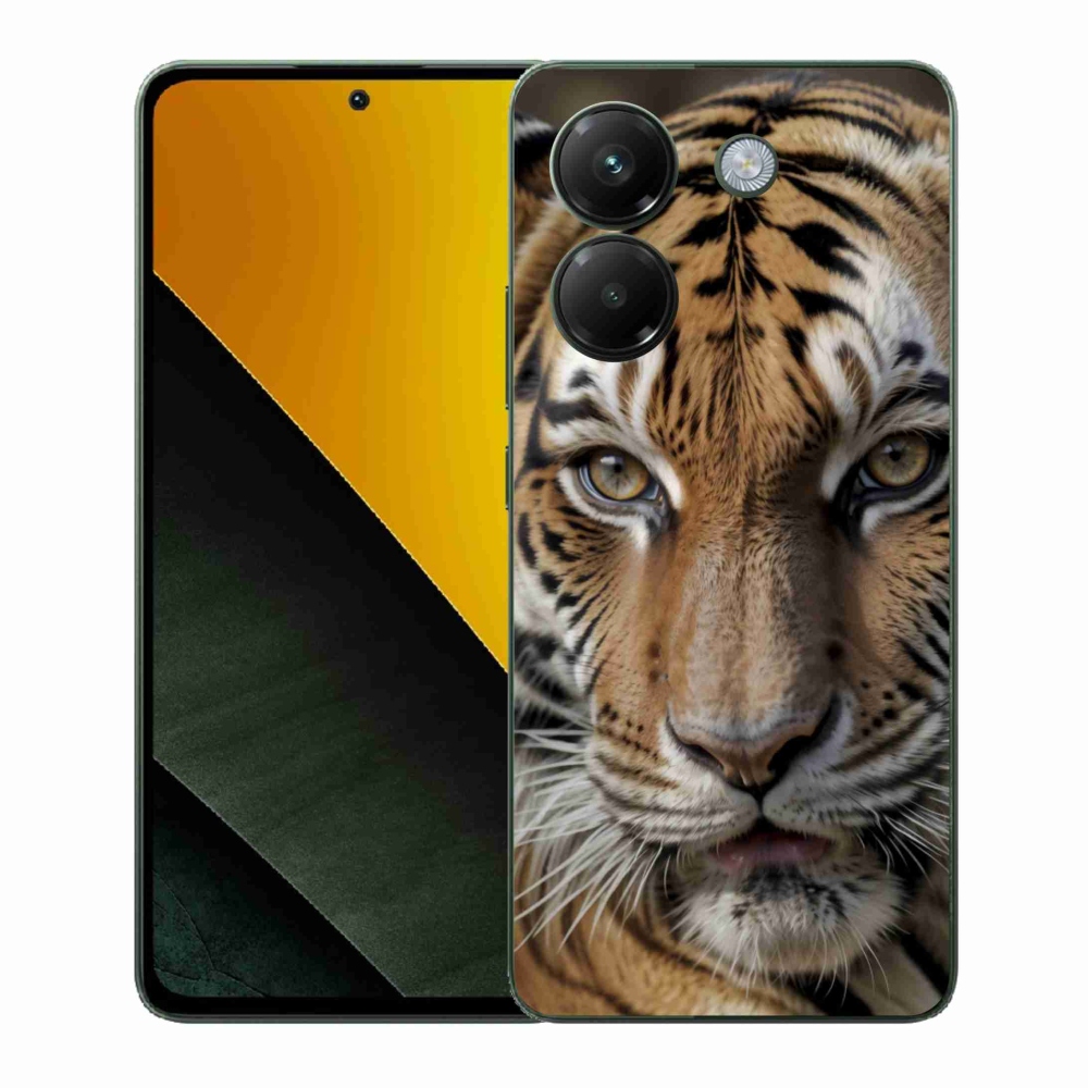 Gél borítás mmCase a Xiaomi Poco M7 Pro számára - tigris nézet
