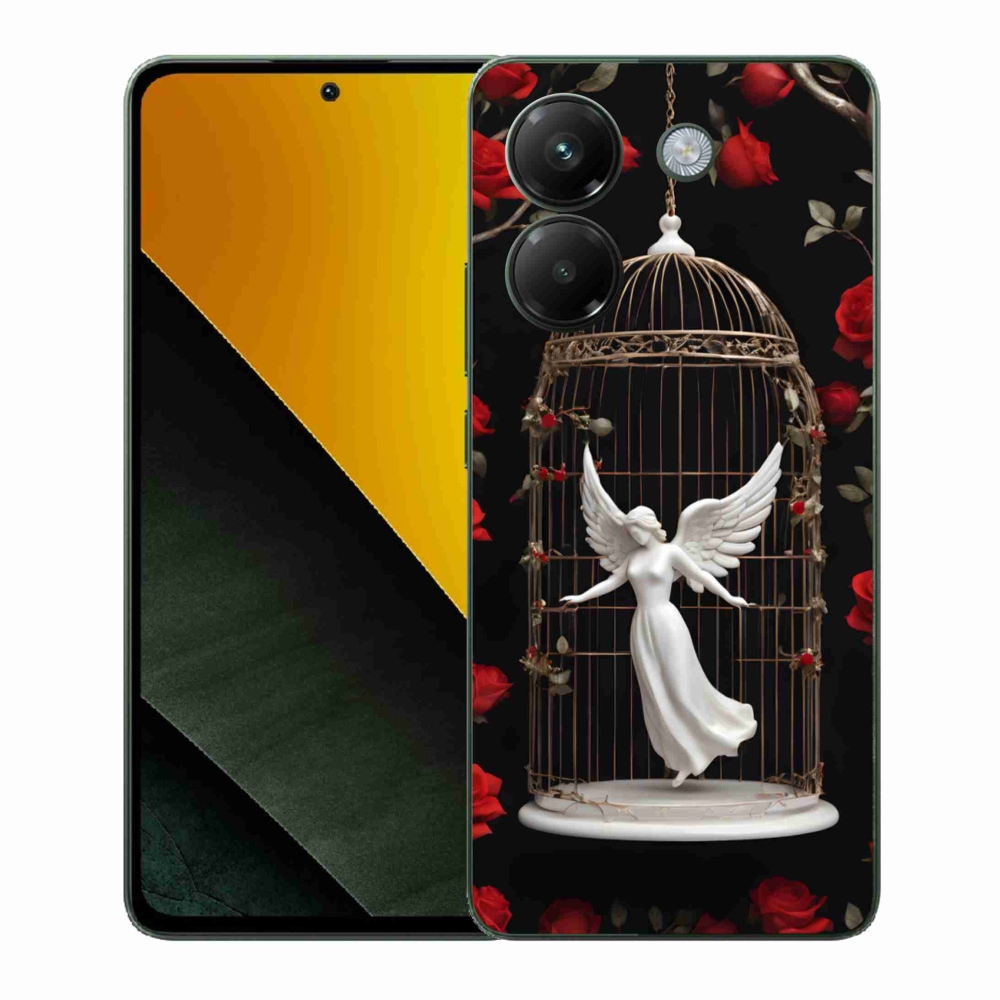 Gél borítás mmCase a Xiaomi Poco M7 Pro számára - csapdába esett angyal