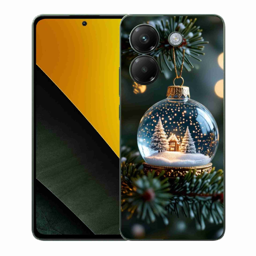 Gél borítás mmCase a Xiaomi Poco M7 Pro számára - Karácsonyi gömbök 2