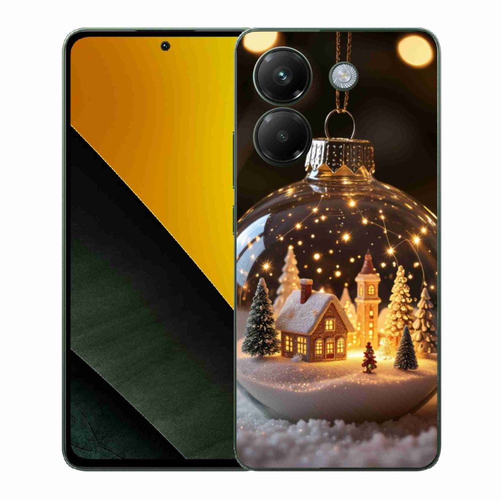 Gél borítás mmCase a Xiaomi Poco M7 Pro számára - Karácsonyi golyók 3