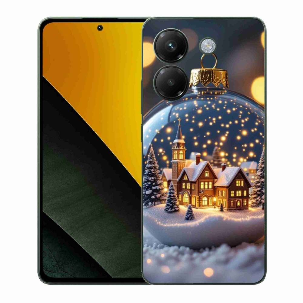 Gél borítás mmCase a Xiaomi Poco M7 Pro számára - Karácsonyi golyók 4