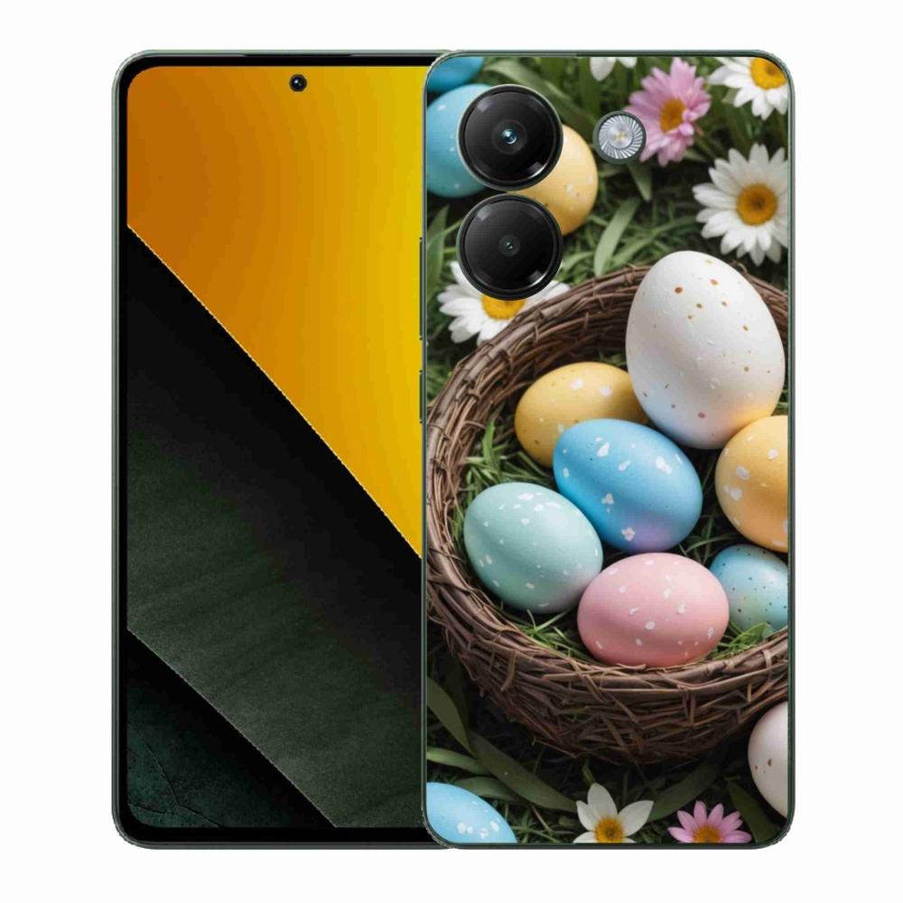 Gél borítás mmCase a Xiaomi Poco M7 Pro számára - Húsvéti tojások 2
